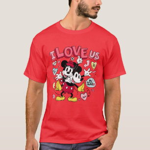 Mickey Mouse & Minnie Mouse   I Love Us T-Shirt