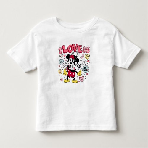 Mickey Mouse  Minnie Mouse  I Love Us Toddler T_shirt