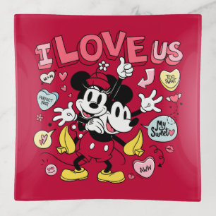 Mickey Mouse & Minnie Mouse   I Love Us Trinket Tray