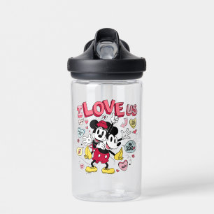 Mickey Mouse & Minnie Mouse   I Love Us Water Bottle