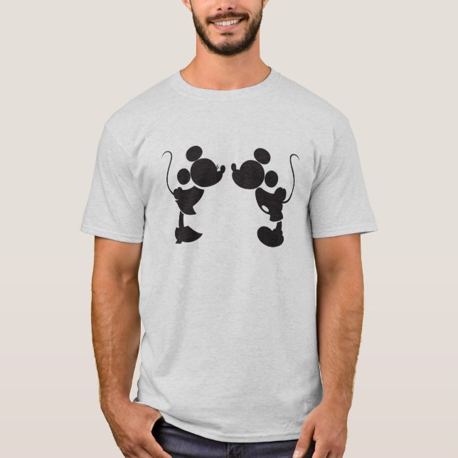 Mickey Mouse & Minnie  Silhouette T-Shirt (Front)