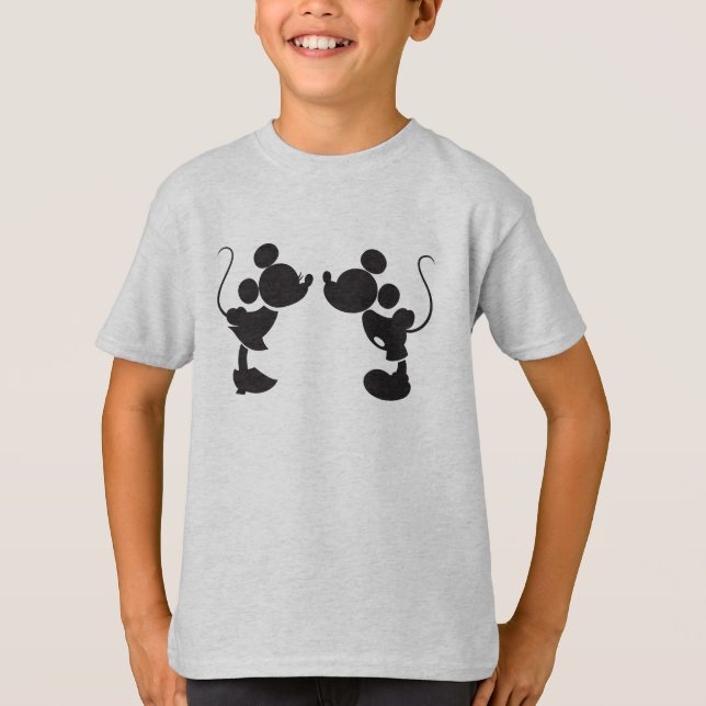 Mickey Mouse & Minnie  Silhouette T-Shirt (Front)