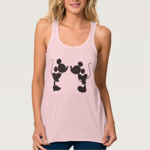 Mickey Mouse & Minnie  Silhouette Tank Top