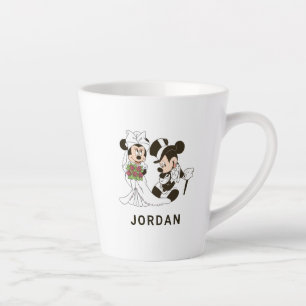 Mickey Mouse & Minnie Wedding Latte Mug