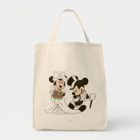 Mickey Mouse & Minnie Wedding Tote Bag