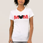 Mickey Mouse | Mom Birthday T-Shirt<br><div class="desc">Oh Toodles! Celebrate your child'sBirthday with this super cute black and Red Mickey Mouse "MOM" shirt.</div>