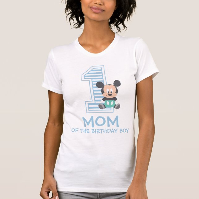 Mickey Mouse | Mom of the Birthday Boy T-Shirt (Front)