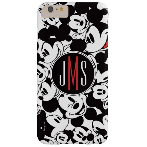 Mickey Mouse  Monogram Crowd Pattern Barely There iPhone 6 Plus Case