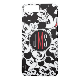 Mickey Mouse   Monogram Crowd Pattern iPhone 8 Plus/7 Plus Case