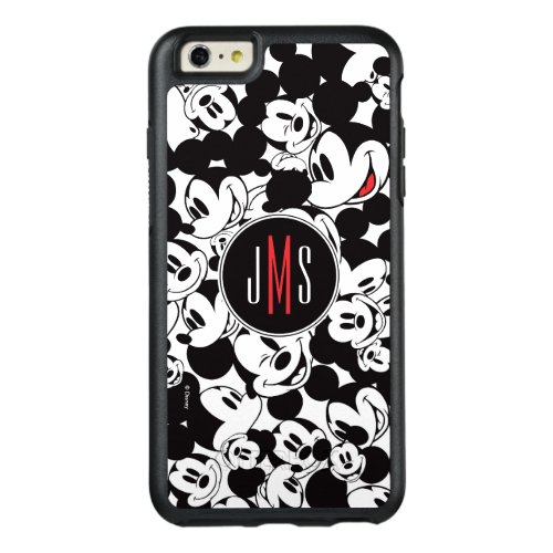 Mickey Mouse  Monogram Crowd Pattern OtterBox iPhone 66s Plus Case