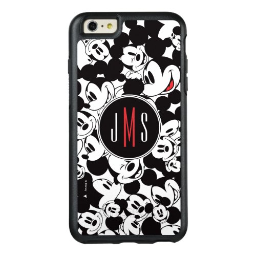 Mickey Mouse  Monogram Crowd Pattern OtterBox iPhone 66s Plus Case