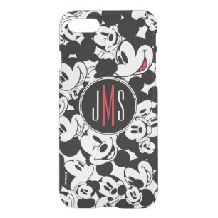 Mickey Mouse   Monogram Crowd Pattern iPhone SE/8/7 Case