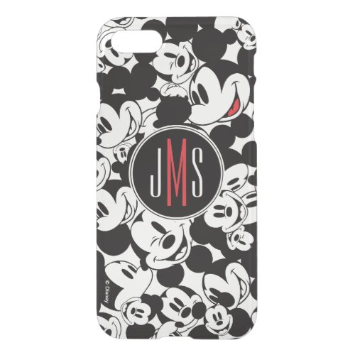 Mickey Mouse  Monogram Crowd Pattern iPhone SE87 Case