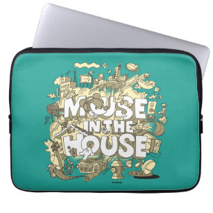 Mickey Mouse   Mouse In The House Laptop Sleeve