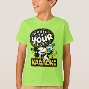 Mickey Mouse Music To Your Ears Karaoke Sign T-Shirt