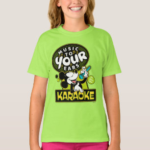 Mickey Mouse Music To Your Ears Karaoke Sign T-Shirt