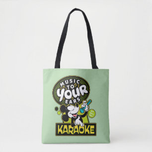 Mickey Mouse Music To Your Ears Karaoke Sign Tote Bag