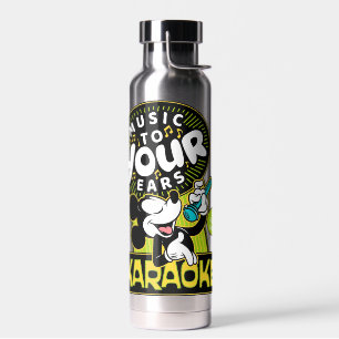 Mickey Mouse Music To Your Ears Karaoke Sign Water Bottle