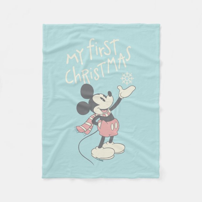 Mickey Mouse | My First Christmas Fleece Blanket (Front)