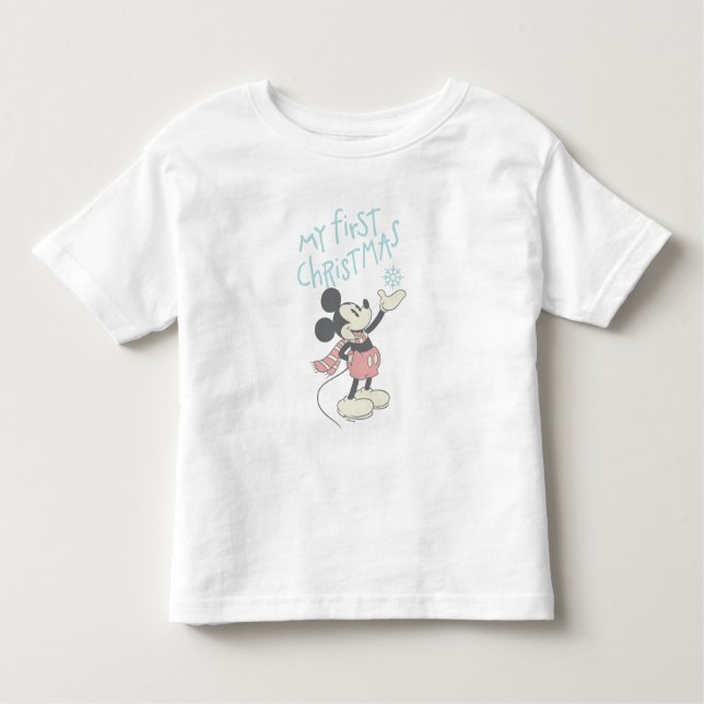 Mickey Mouse | My First Christmas Toddler T-shirt (Front)