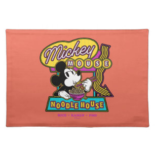 Mickey Mouse Noodle House Sign Cloth Placemat