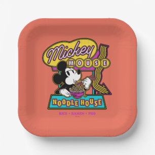 Mickey Mouse Noodle House Sign Paper Plates