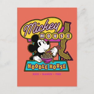 Mickey Mouse Noodle House Sign Postcard
