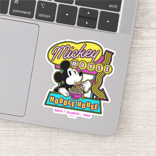 Mickey Mouse Noodle House Sign Sticker