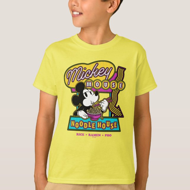 Mickey Mouse Noodle House Sign T-Shirt (Front)