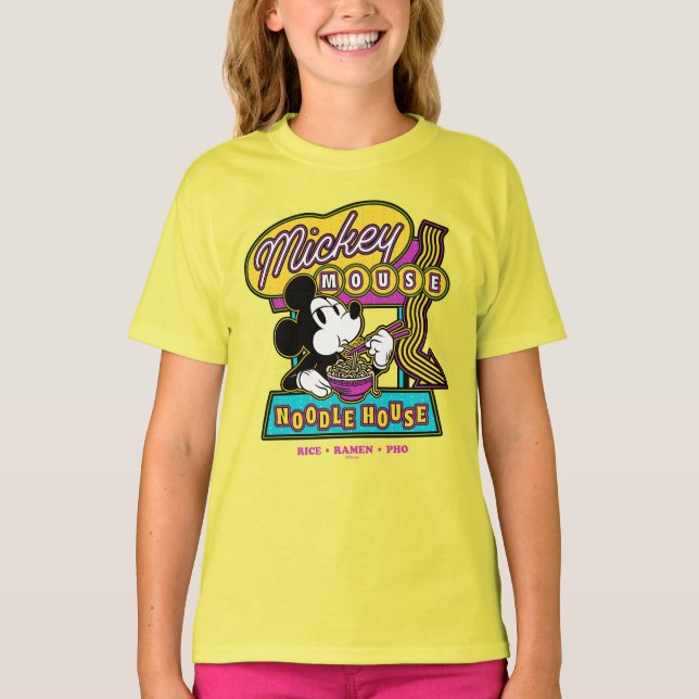 Mickey Mouse Noodle House Sign T-Shirt (Front)