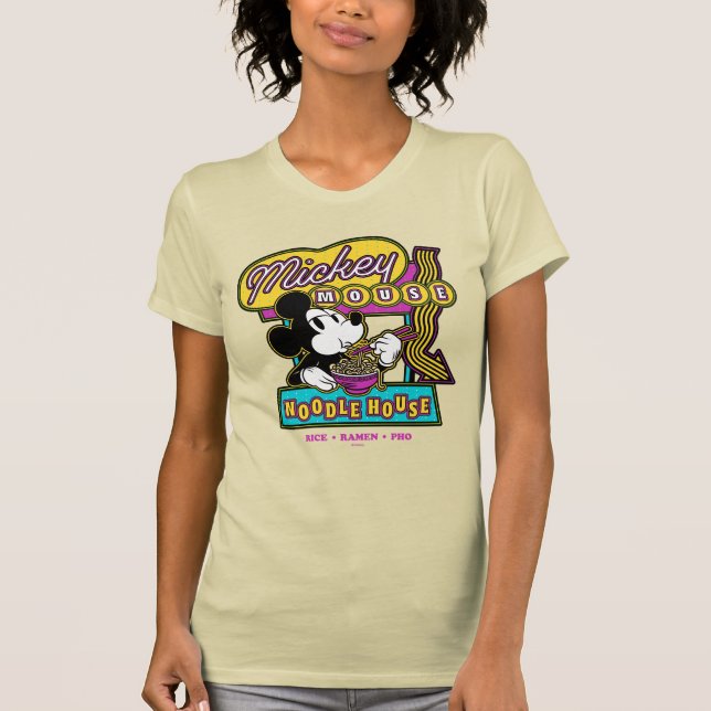 Mickey Mouse Noodle House Sign T-Shirt (Front)