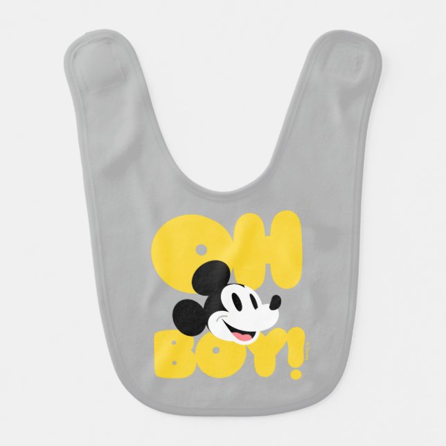 Mickey Mouse | Oh Boy! Baby Bib (Front)