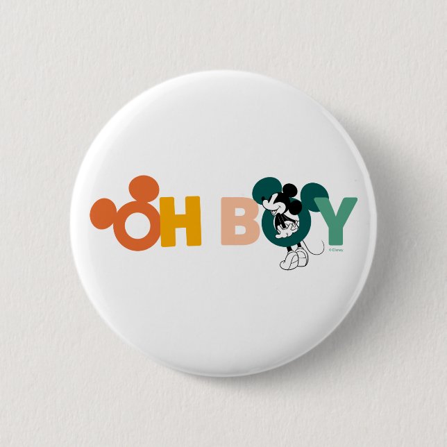 Mickey Mouse | Oh Boy Button (Front)