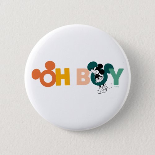 Mickey Mouse  Oh Boy Button