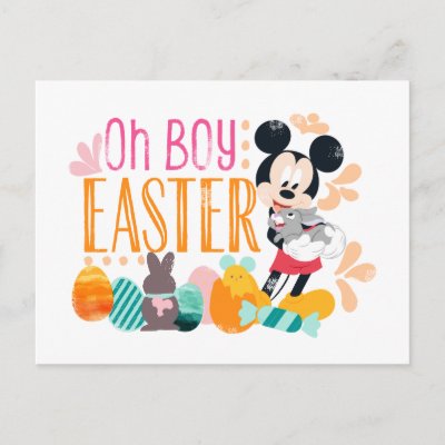 Mickey Mouse | Oh Boy, Easter Postcard