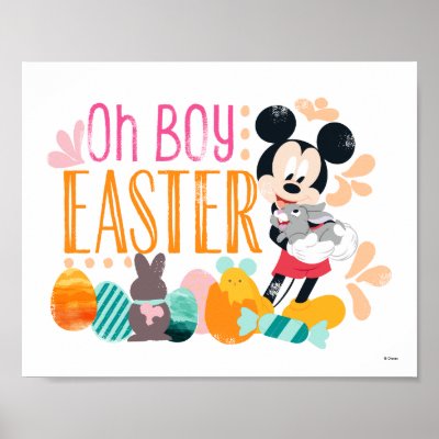 Mickey Mouse | Oh Boy, Easter Poster