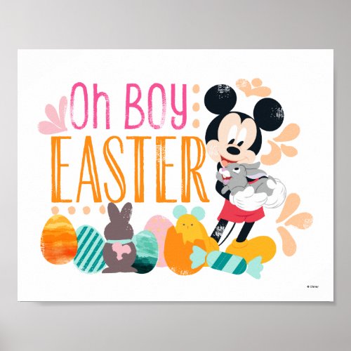 Mickey Mouse  Oh Boy Easter Poster