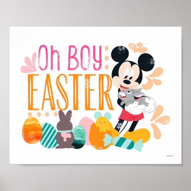 Mickey Mouse | Oh Boy, Easter Poster (Front)