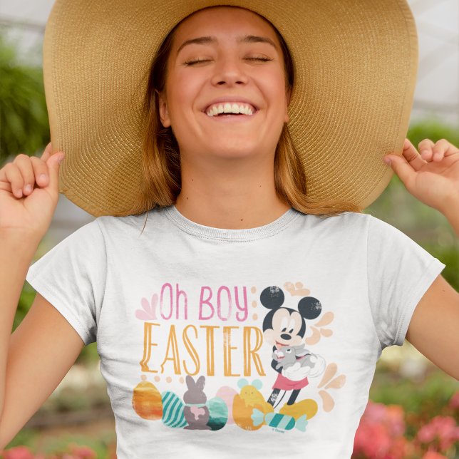Mickey Mouse | Oh Boy, Easter T-Shirt (Person wearing t-shirt)