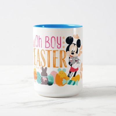 Mickey Mouse | Oh Boy, Easter Two-Tone Coffee Mug
