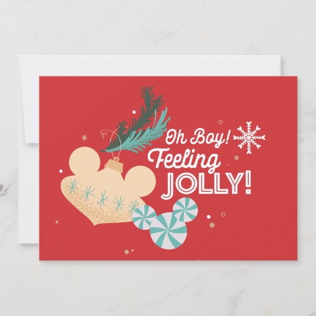 Mickey Mouse | Oh Boy! Feeling Jolly! Card (Front)