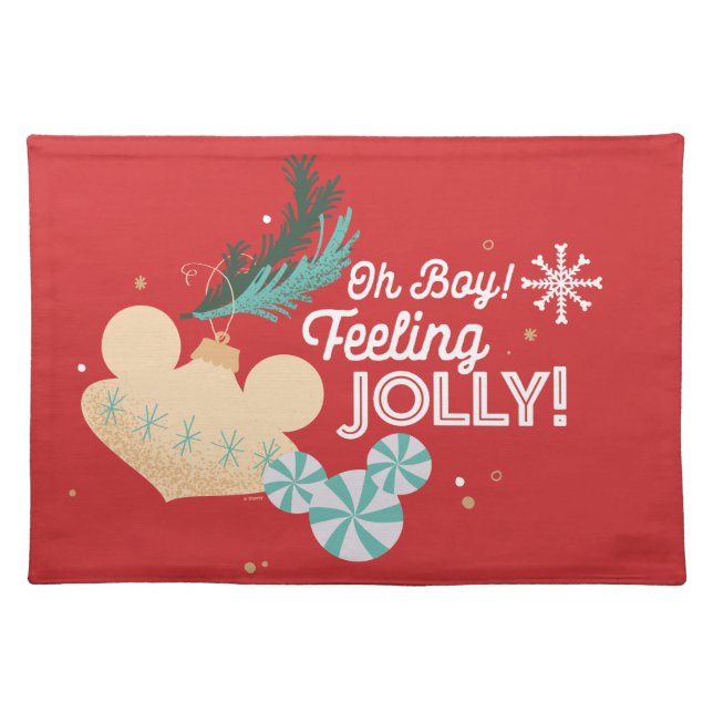 Mickey Mouse | Oh Boy! Feeling Jolly! Cloth Placemat (Front)
