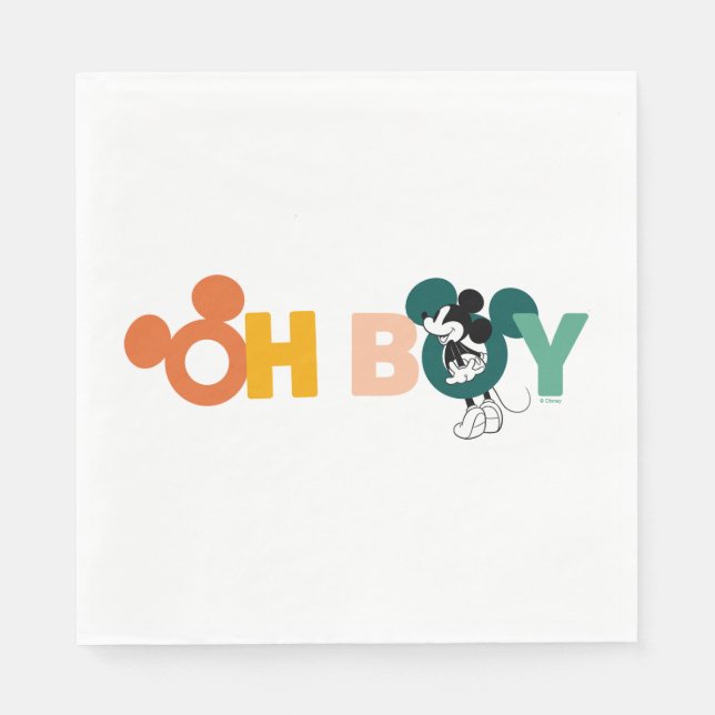 Mickey Mouse | Oh Boy Napkins (Front)