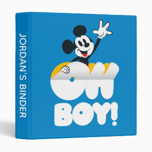 Mickey Mouse Oh Boy! Peel Away 3 Ring Binder