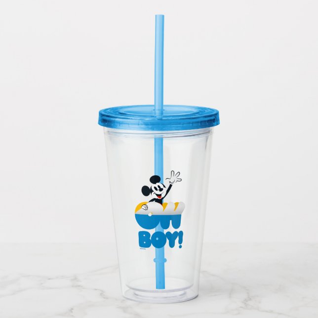 Mickey Mouse Oh Boy! Peel Away Acrylic Tumbler (Front)