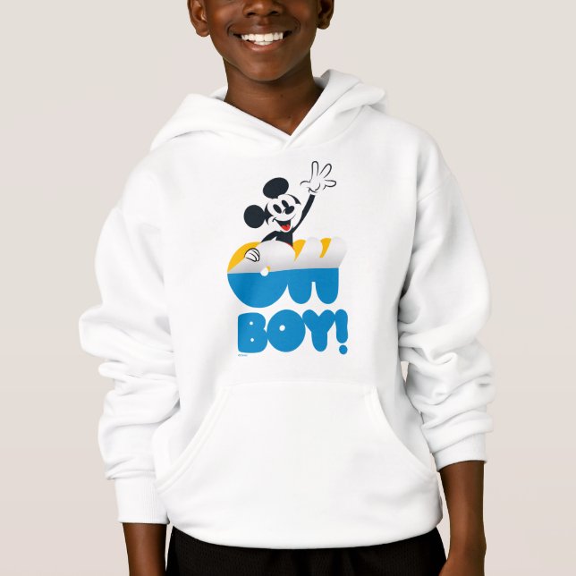 Mickey Mouse Oh Boy! Peel Away Hoodie (Front)
