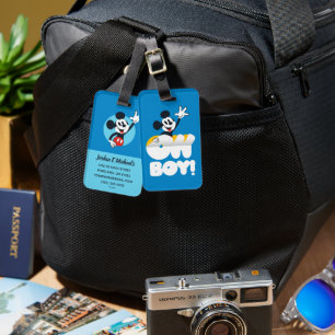 Mickey Mouse Oh Boy! Peel Away Luggage Tag