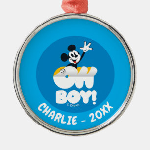 Mickey Mouse Oh Boy! Peel Away Metal Ornament