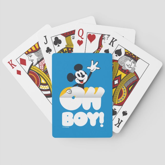 Mickey Mouse Oh Boy! Peel Away Poker Cards (Back)