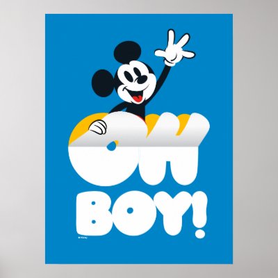 Mickey Mouse Oh Boy! Peel Away Poster